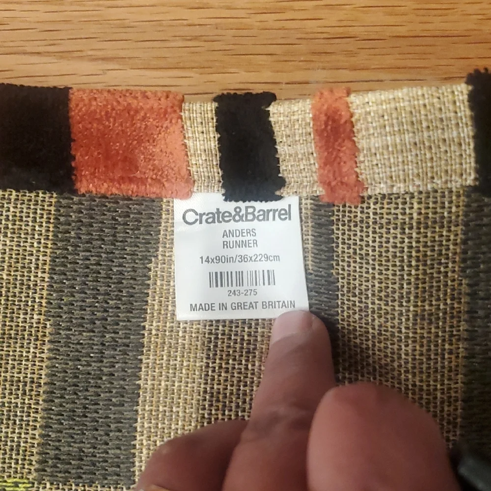 Crate & Barrel Multicolor Anders Runner